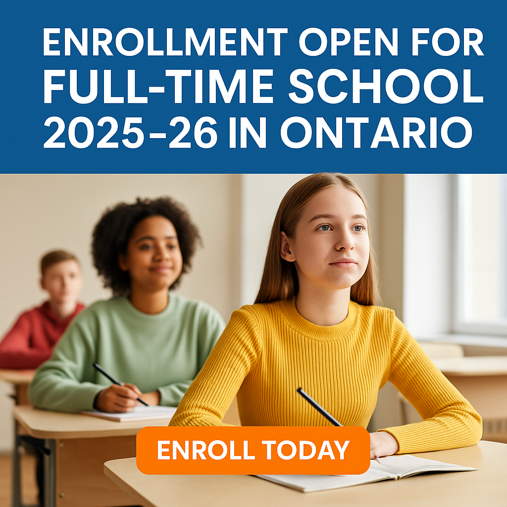 Enrollment Now Open for Full-Time School 2025–26 in Ontario – Grades 1 to 12 at CanSTEM Education